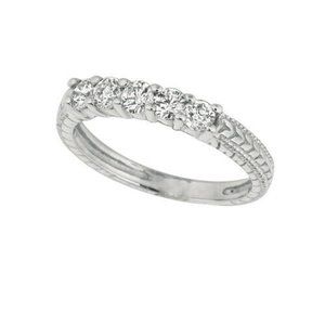 1.00 Carat Natural 5 Stone Diamond Ring Band